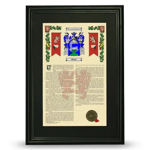 Blasko Deluxe Armorial Framed - Black
