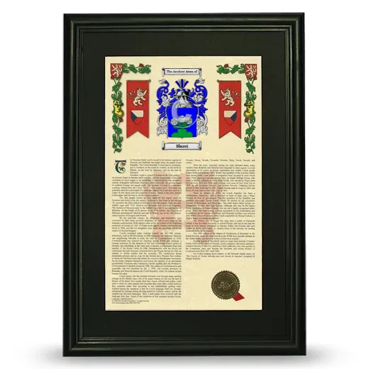 Blazej Deluxe Armorial Framed - Black
