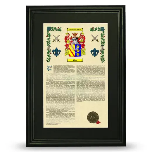 Blou Deluxe Armorial Framed - Black