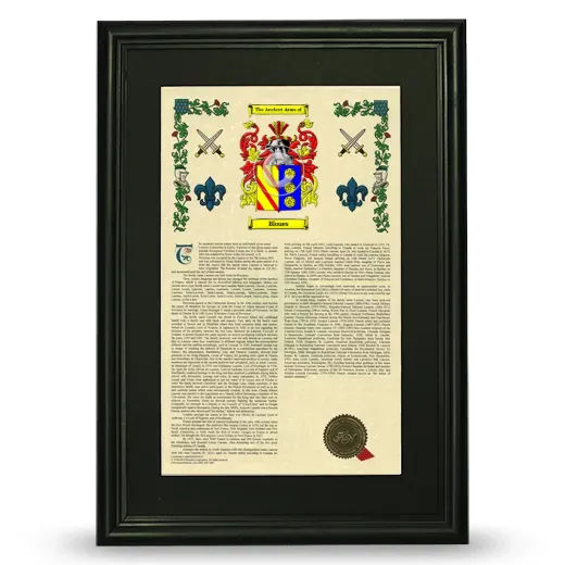 Bloues Deluxe Armorial Framed - Black