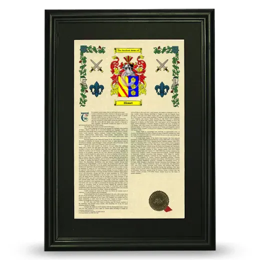 Blouet Deluxe Armorial Framed - Black