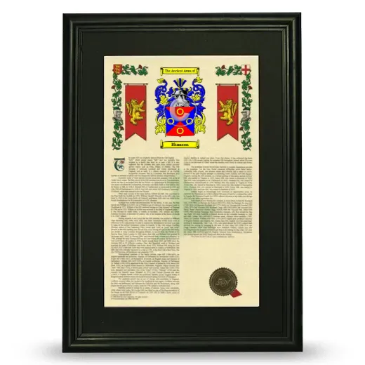 Blumson Deluxe Armorial Framed - Black