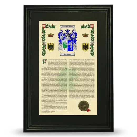 Bochman Deluxe Armorial Framed - Black