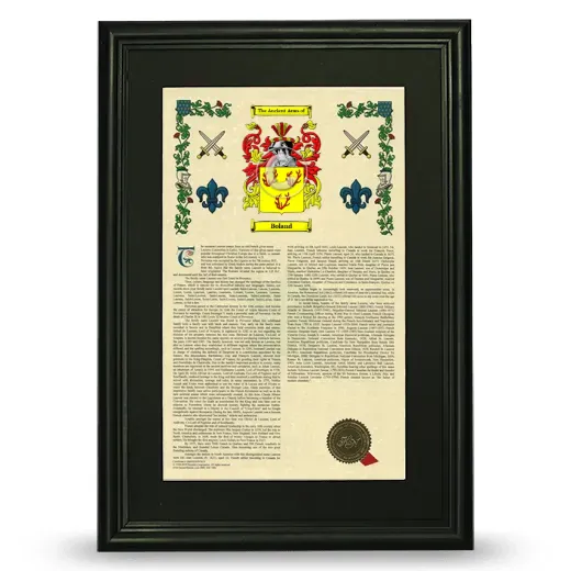 Boland Deluxe Armorial Framed - Black