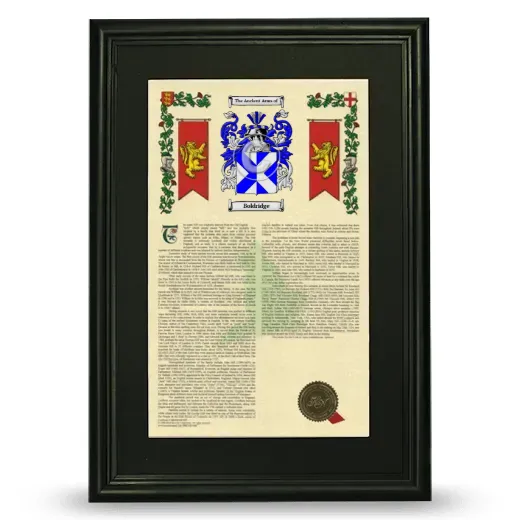 Boldridge Deluxe Armorial Framed - Black