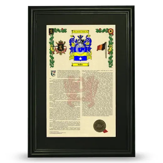 Boller Deluxe Armorial Framed - Black