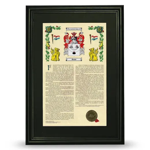 Bome Deluxe Armorial Framed - Black