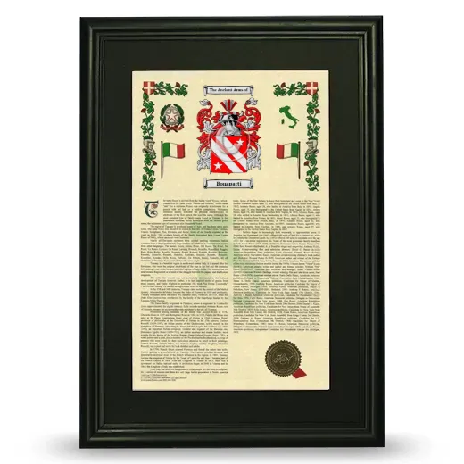 Bonaparti Deluxe Armorial Framed - Black