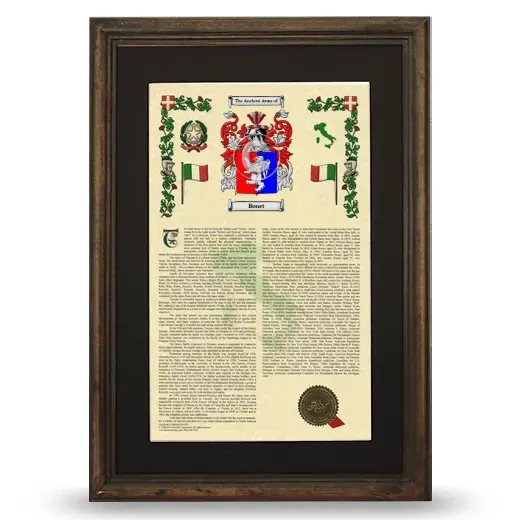 Bonet Deluxe Armorial Framed - Brown