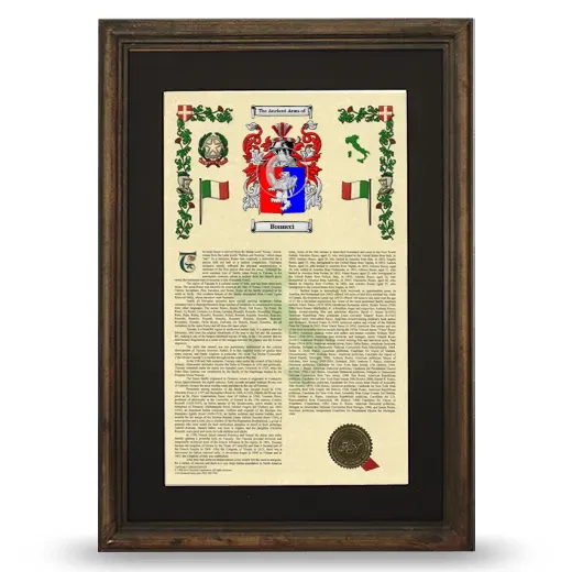 Bonucci Deluxe Armorial Framed - Brown