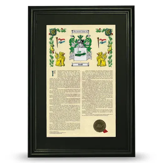 Booll Deluxe Armorial Framed - Black
