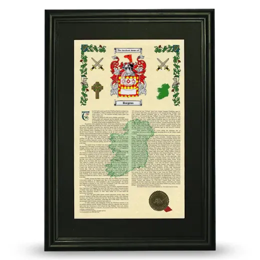 Borgess Deluxe Armorial Framed - Black