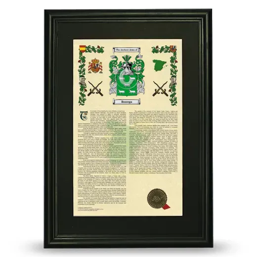 Borrega Deluxe Armorial Framed - Black