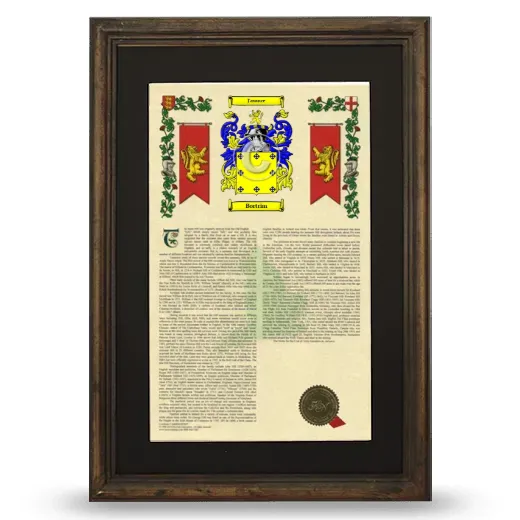 Bortrim Deluxe Armorial Framed - Brown