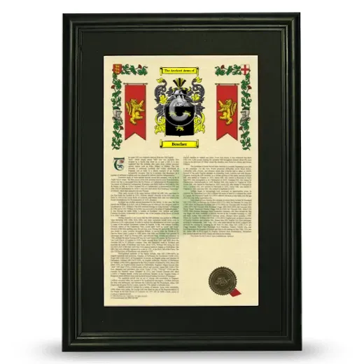 Boscher Deluxe Armorial Framed - Black