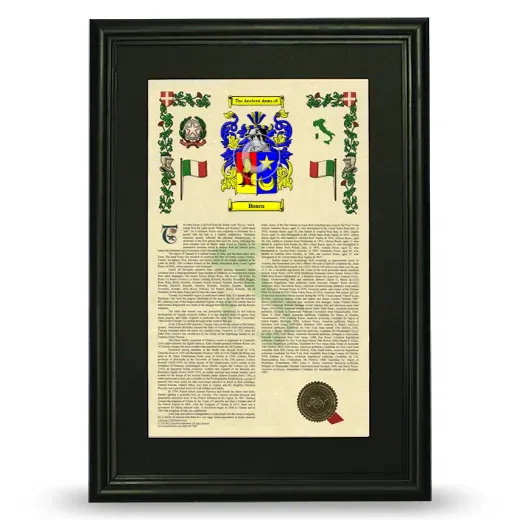 Bosco Deluxe Armorial Framed - Black