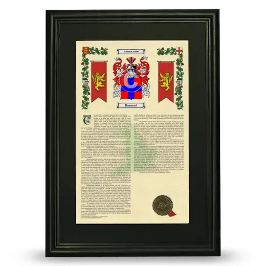Bosword Deluxe Armorial Framed - Black