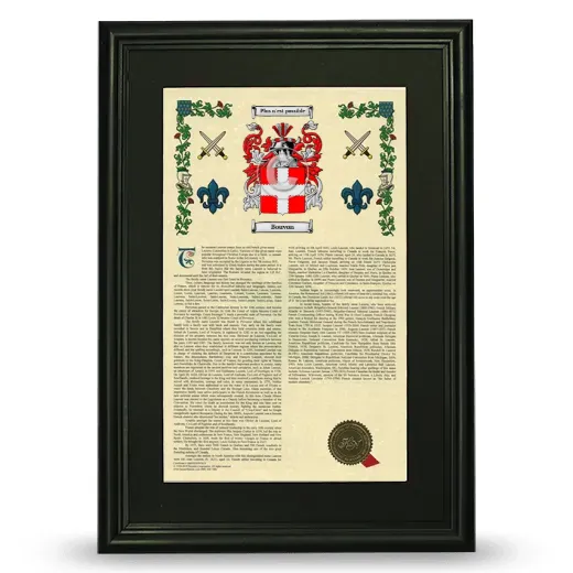 Bouvon Deluxe Armorial Framed - Black