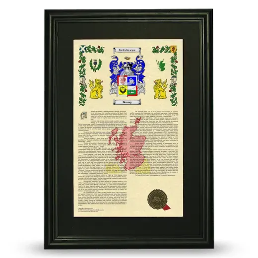Bouwy Deluxe Armorial Framed - Black
