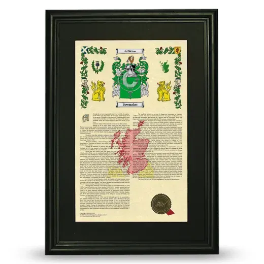 Bowmaker Deluxe Armorial Framed - Black