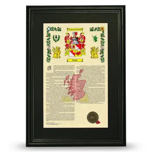 Boyles Deluxe Armorial Framed - Black