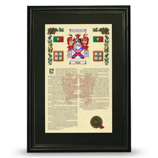 Braga Deluxe Armorial Framed - Black