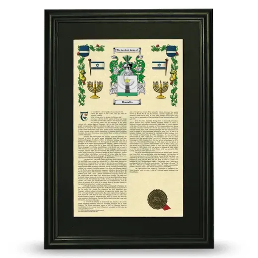 Brandts Deluxe Armorial Framed - Black