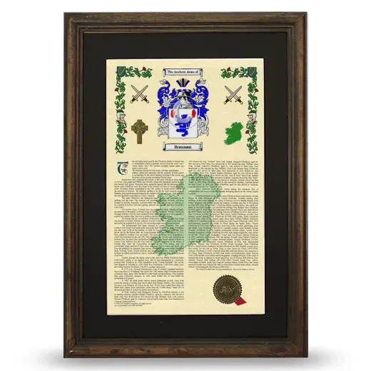 Brannan Deluxe Armorial Framed - Brown