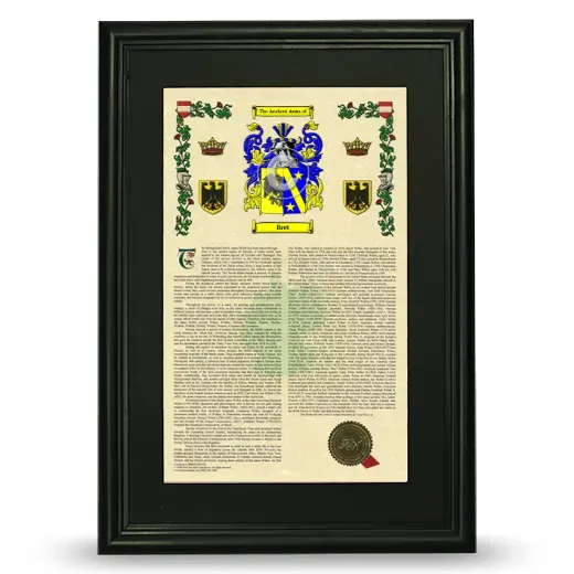 Bret Deluxe Armorial Framed - Black