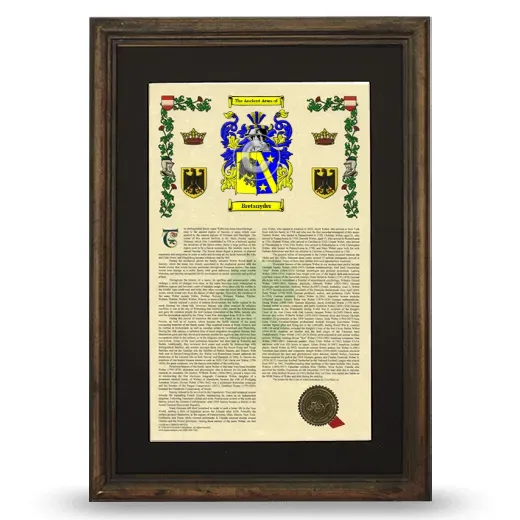 Bretsnyder Deluxe Armorial Framed - Brown