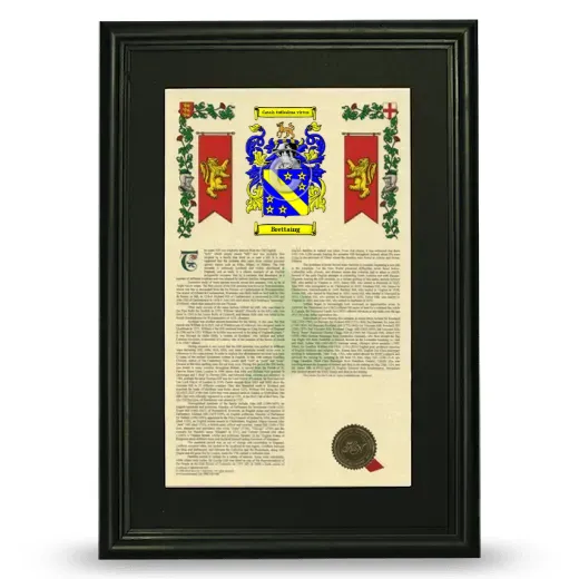 Brettaing Deluxe Armorial Framed - Black