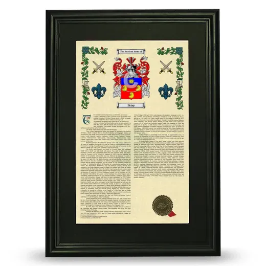 Brisy Deluxe Armorial Framed - Black
