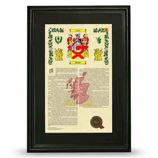 Broase Deluxe Armorial Framed - Black