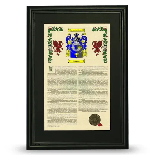 Broppert Deluxe Armorial Framed - Black