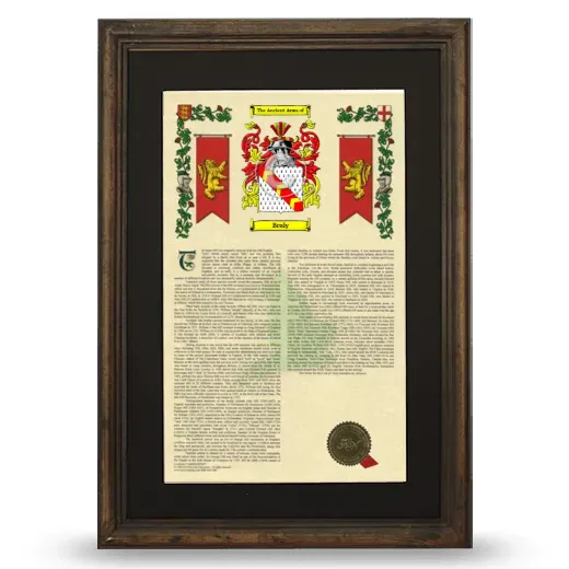 Bruly Deluxe Armorial Framed - Brown