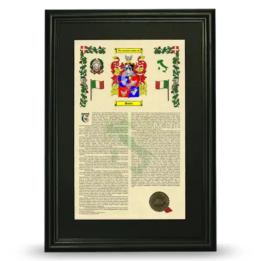Bruto Deluxe Armorial Framed - Black