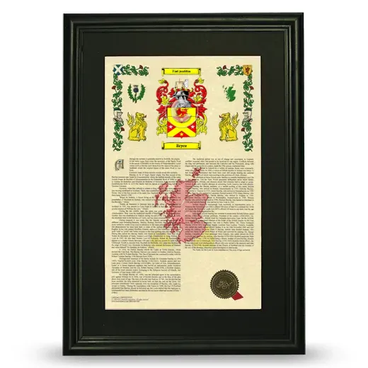 Bryce Deluxe Armorial Framed - Black