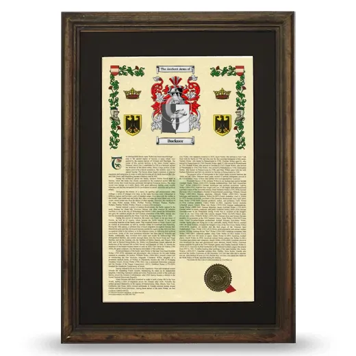 Bucknor Deluxe Armorial Framed - Brown