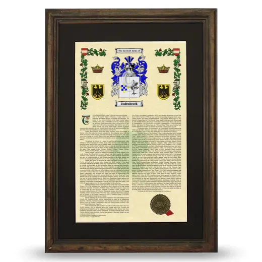Budenbrock Deluxe Armorial Framed - Brown