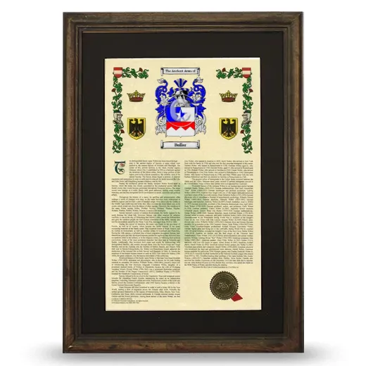 Bullar Deluxe Armorial Framed - Brown