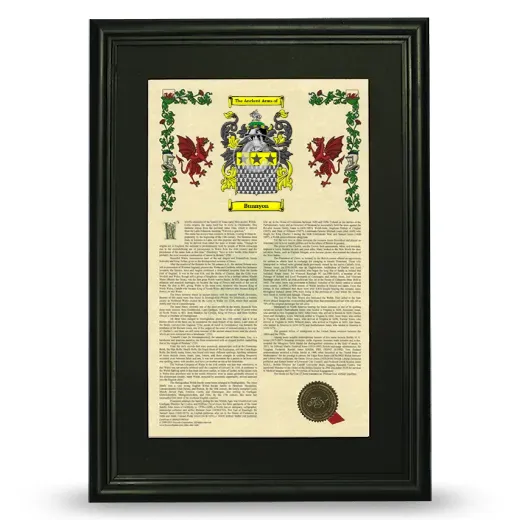 Bunnyon Deluxe Armorial Framed - Black