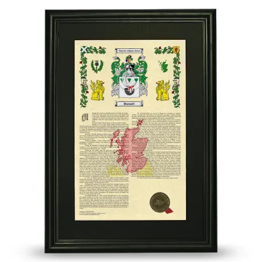 Burnatt Deluxe Armorial Framed - Black