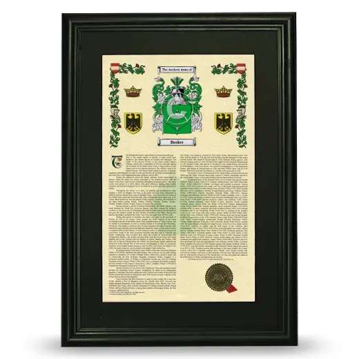 Busker Deluxe Armorial Framed - Black