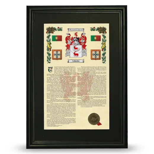 Cabrales Deluxe Armorial Framed - Black