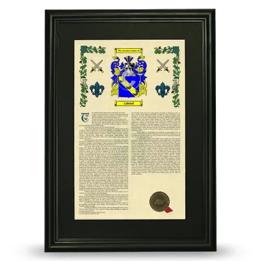 Cabriol Deluxe Armorial Framed - Black