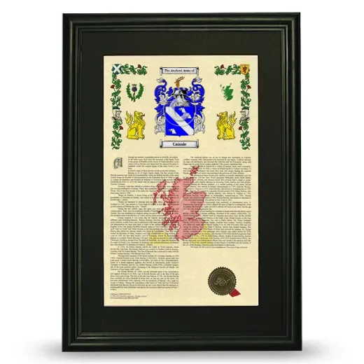 Caissie Deluxe Armorial Framed - Black