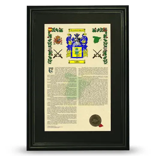 Calles Deluxe Armorial Framed - Black