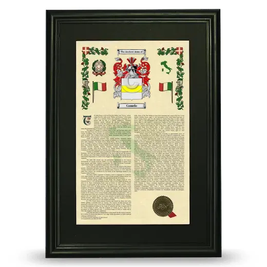 Camelo Deluxe Armorial Framed - Black
