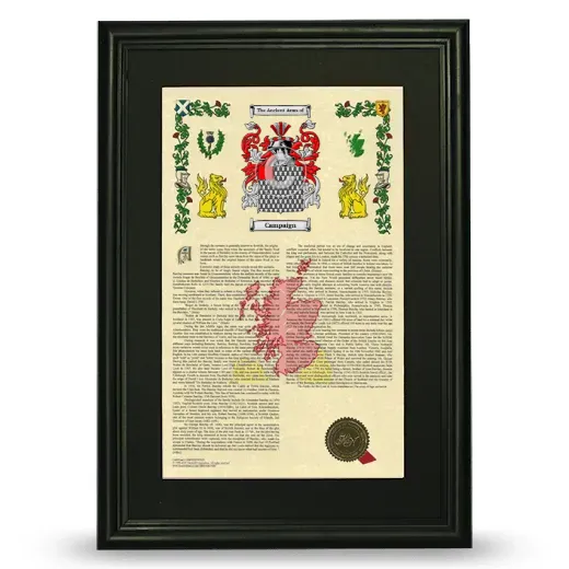 Campaign Deluxe Armorial Framed - Black