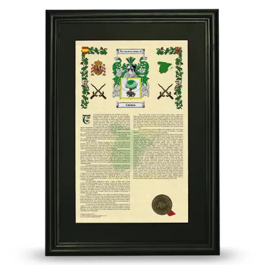 Carasa Deluxe Armorial Framed - Black